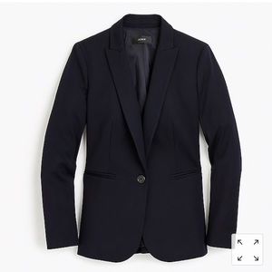 J. Crew Parke Blazer in bi-stretch cotton NAVY